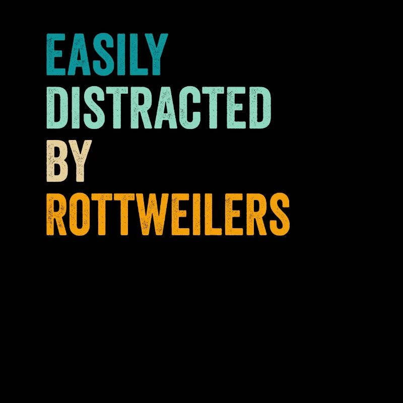 Facilement distrait par les rottweilers