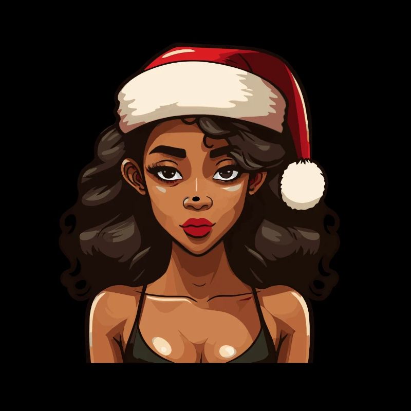 Frau Weihnachtsmann Schwarzer Weihnachtsmann
