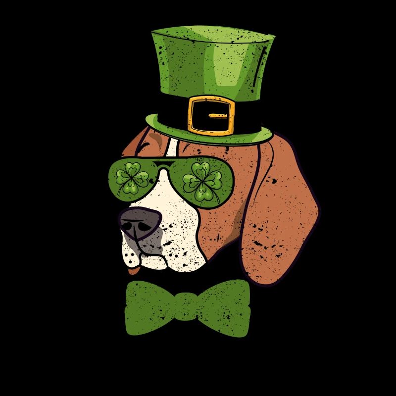 Leprechaun Beagle Shamrock Goggles St Patrick's Day