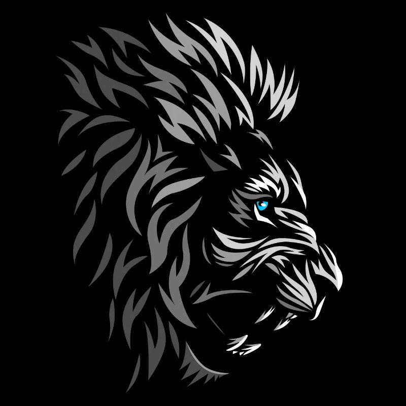 Lion de profil