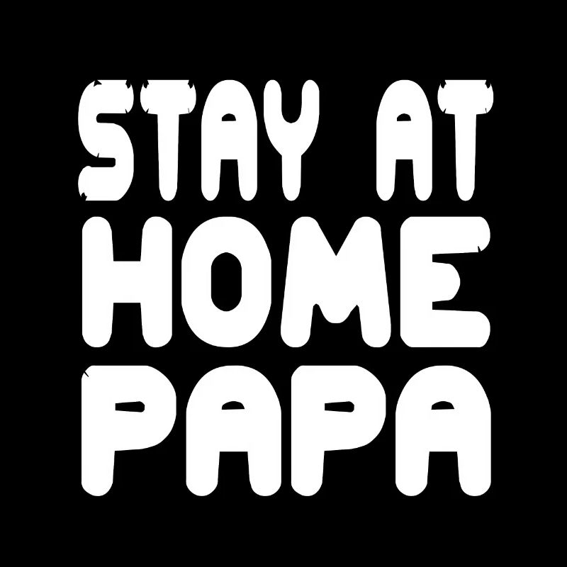 Restez à la maison PAPA Retro Travailler à la maison DAD