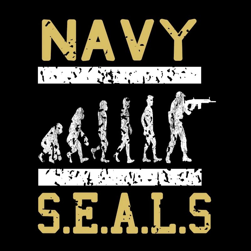 NAVY Seals Vintage Evolution Of A Navy Soldier