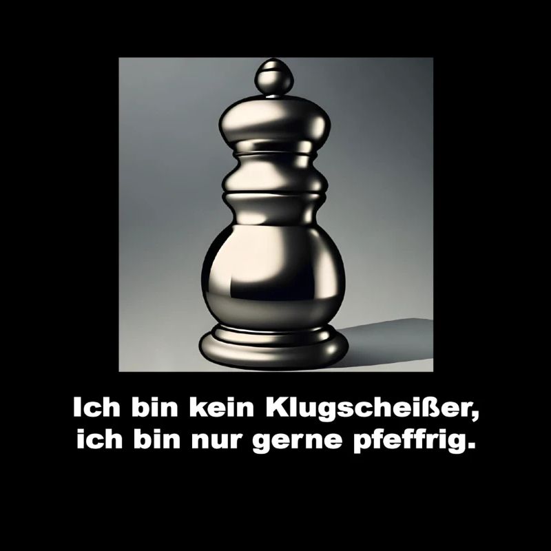 Lustiger Spruch - Pfeffriges Temperament