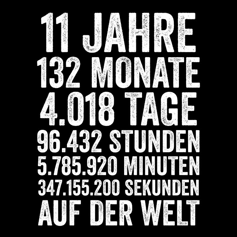 11 Jahre Elfter Geburtstag