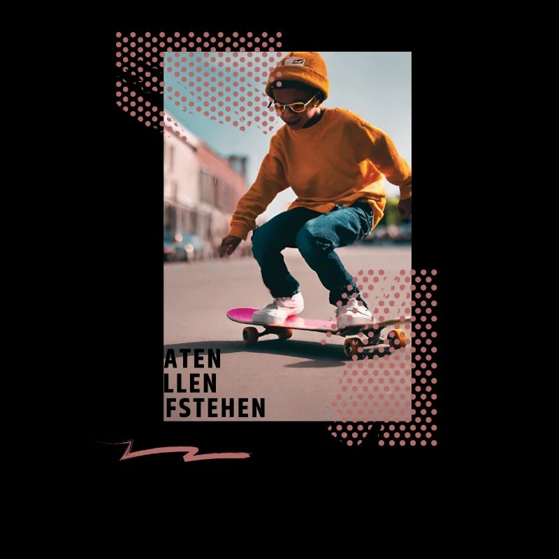 Skateboard Design Perfekt Jungen Geschenkidee