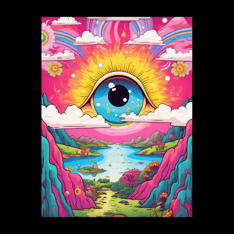 Psychédélique Abstrait LSD Hippie Trippy Errance