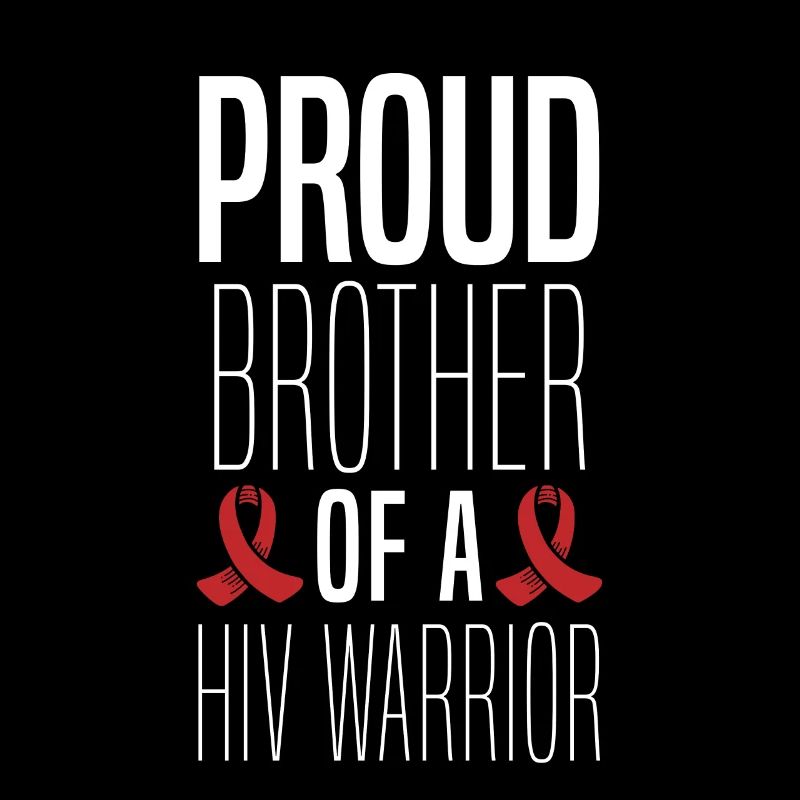 Stolzer Bruder Eines Hiv-kriegers Unterstützt Den