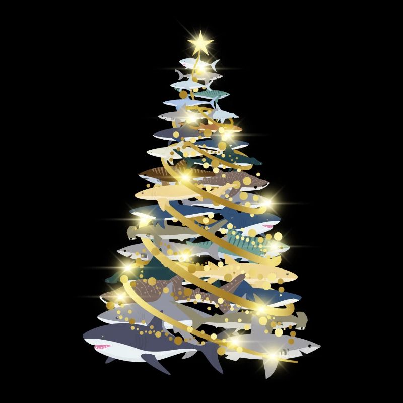 Shark Diver Noël Noël Arbre de Noël Requin
