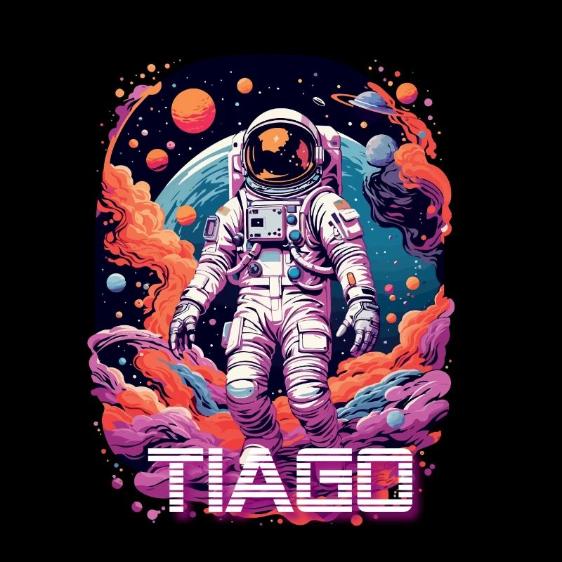 TIAGO - Schöner Jungen Name mit coolem Astronaut