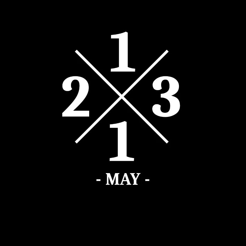 Minimal Geburtstag May 2013 - Simple