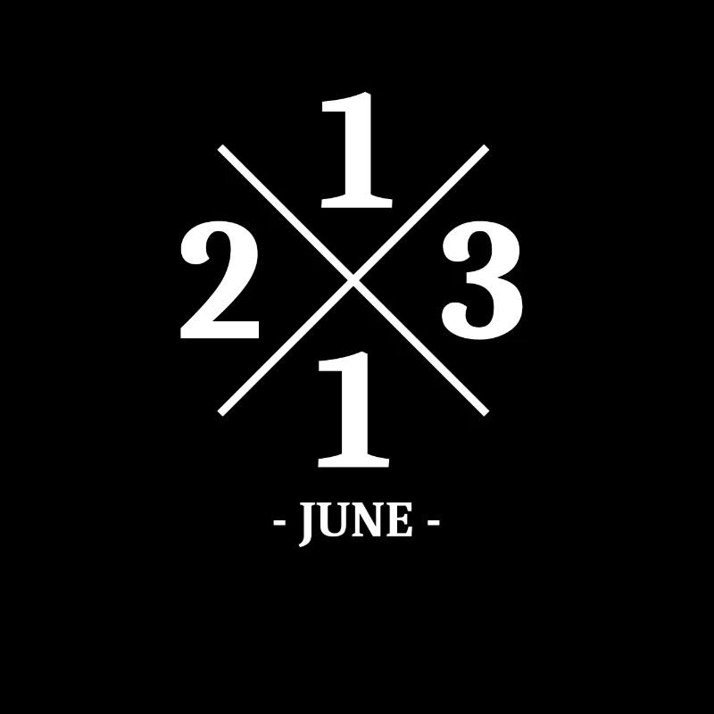 Minimal Geburtstag June 2013 - Simple