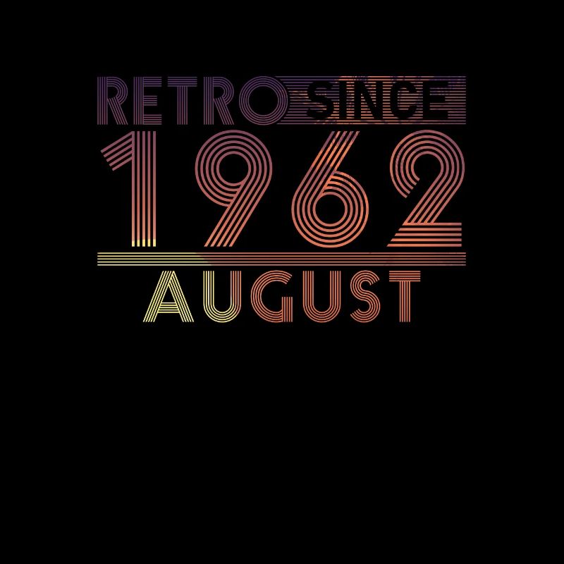 Retro Birthday August 1962 - Sunset line