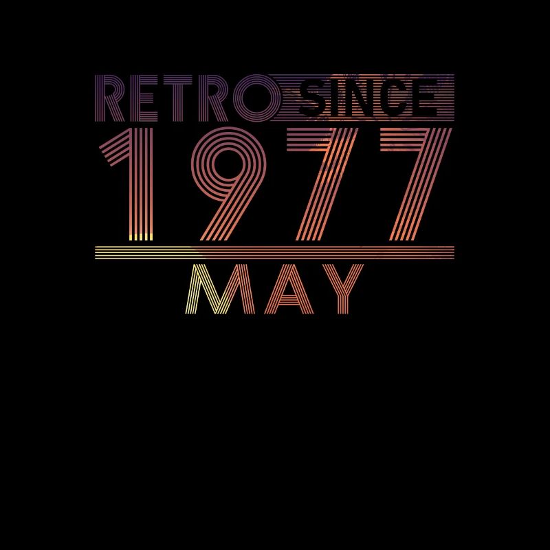 Retro Geburtstag May 1977 - Sunset line