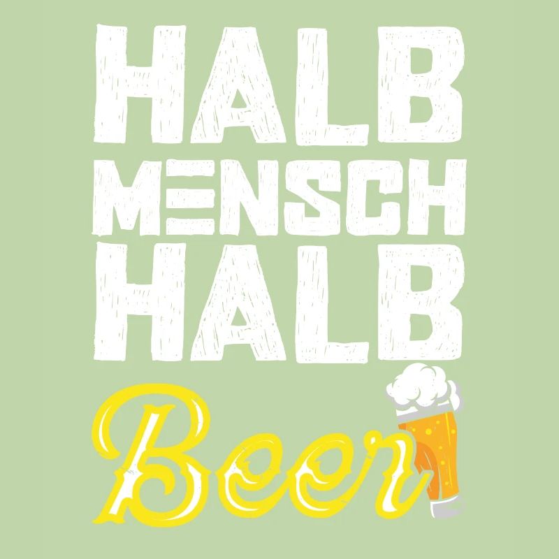 Half Man Half Beer - Beer Drinker Saying T-Shir