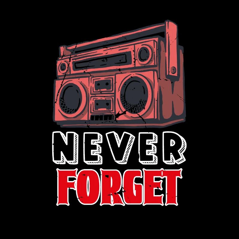 Never Forget Cassette Tape Shirt Retro 80s
