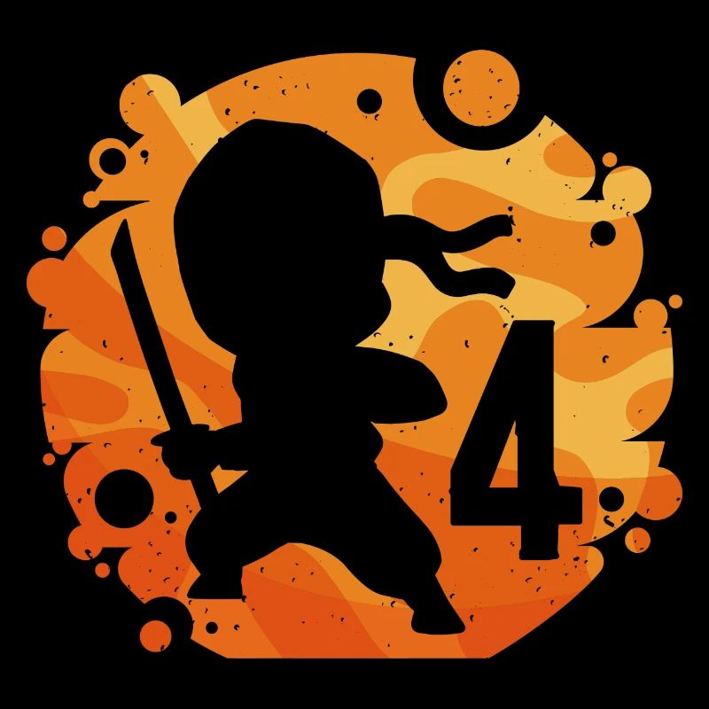 Ninja Fighter Birthday Boy 4 ans
