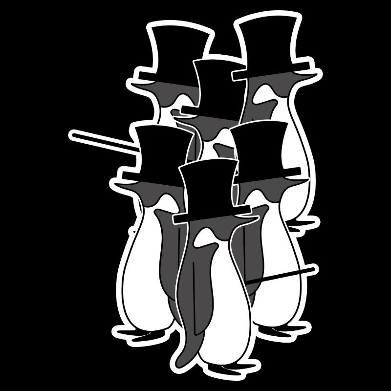 Vögel Vintage Pinguin Tier Seevogel Arktis