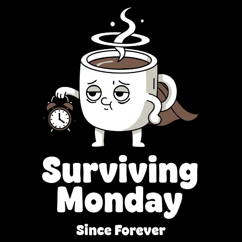 Montagsüberleben Kaffeebecher Held