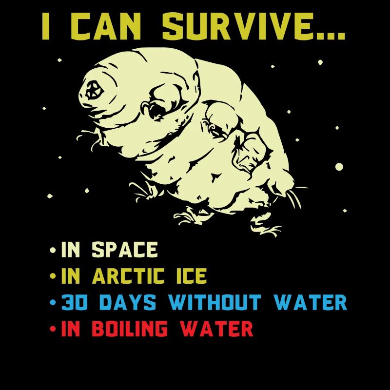 Humorous Tardigrade Abilities Illustration Gift