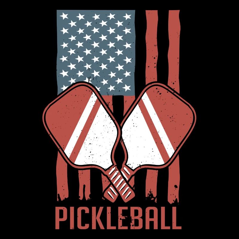 Vintage Pickleballs Player Distressed
