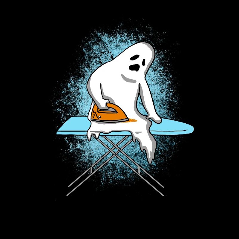 Ghost ironing self Halloween gift