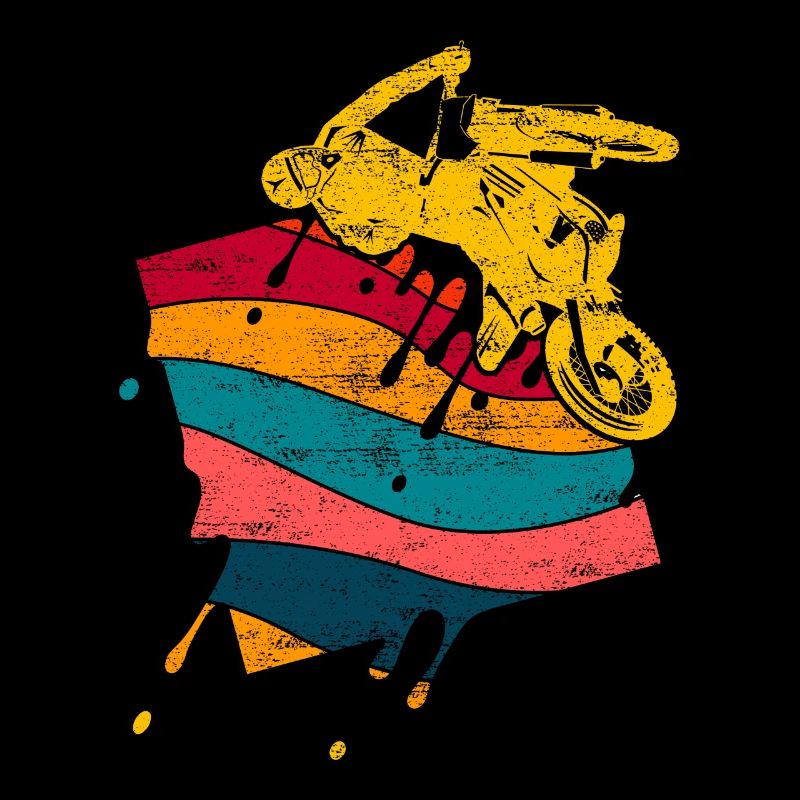 Retro Braap Motorrad Quad Geschenk Geschenkidee