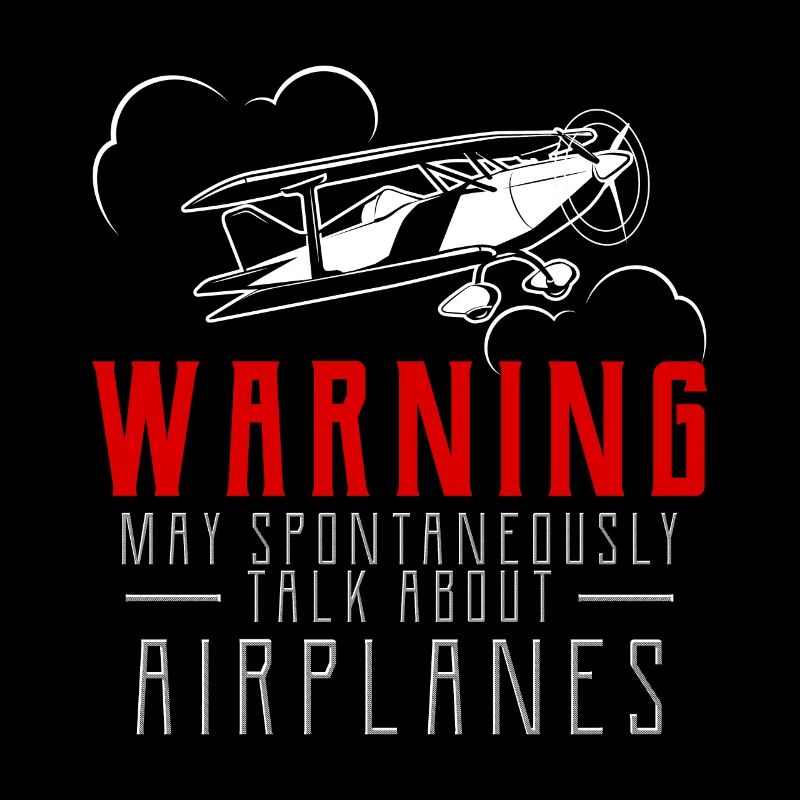 Warning Talk About Airplanes graphic, Aviation