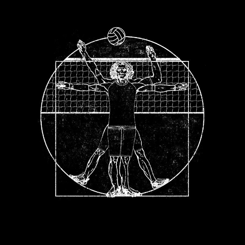 Vitruvian Mann-Volleyballgeschenk