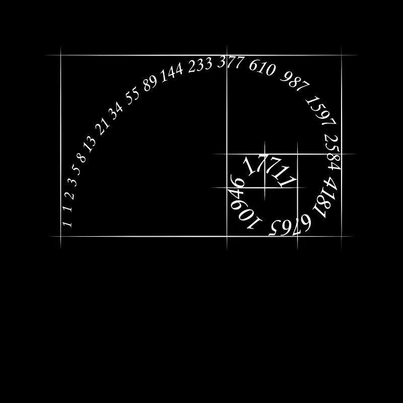 Séquence de Fibonacci géométrie spirale du nombre d'or