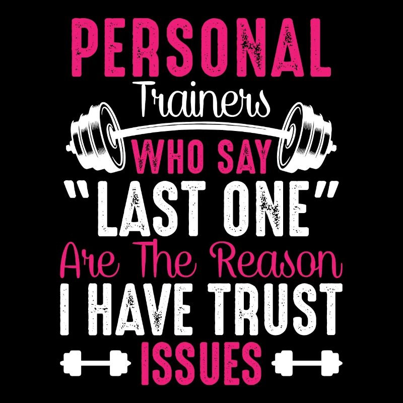 Funny gym trainers trust workout