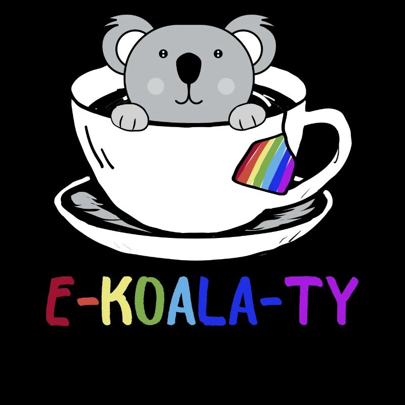 Regenbogen-Flaggen-Gay Pride-Koala-Geschenk-Design-Idee