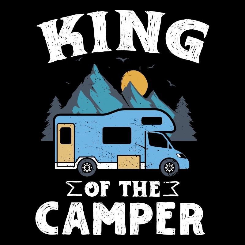 RV Fan King Camper Gift Design Idea for RV Camper