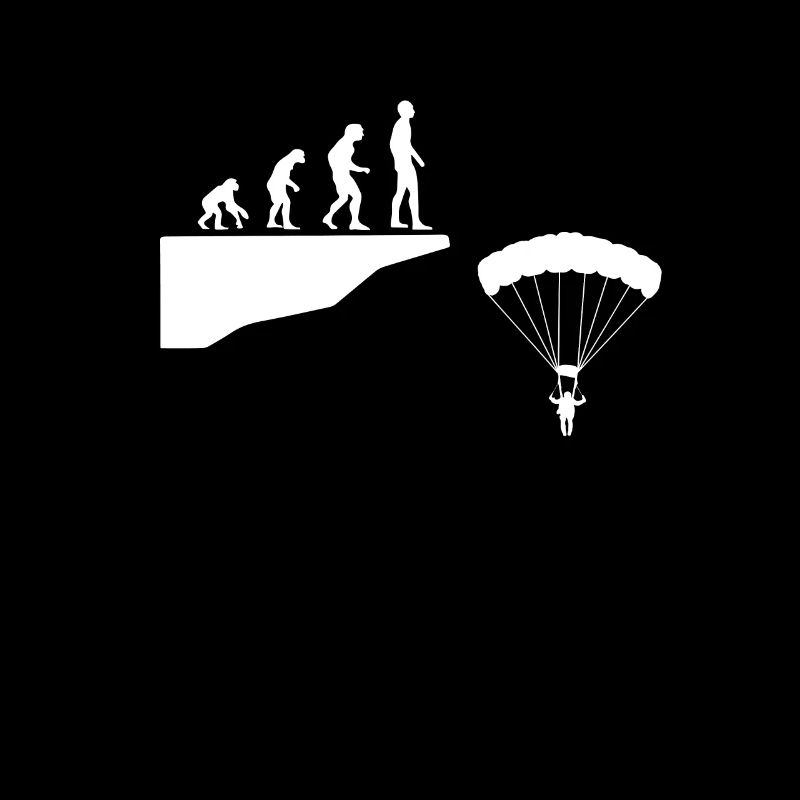 Funny parachutist Evolution Fallschirmsp