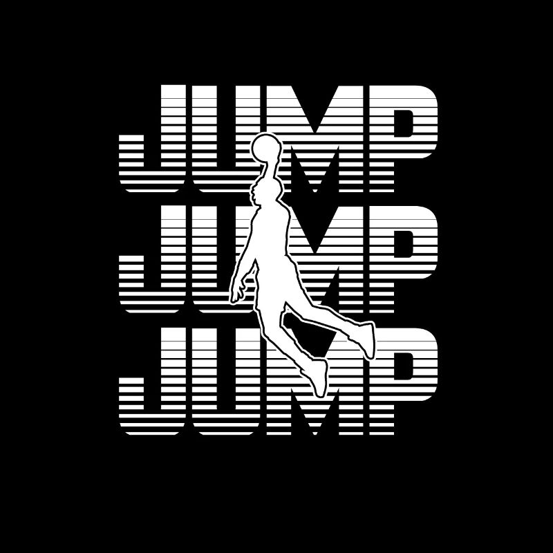 Conception de basket-ball saut saut