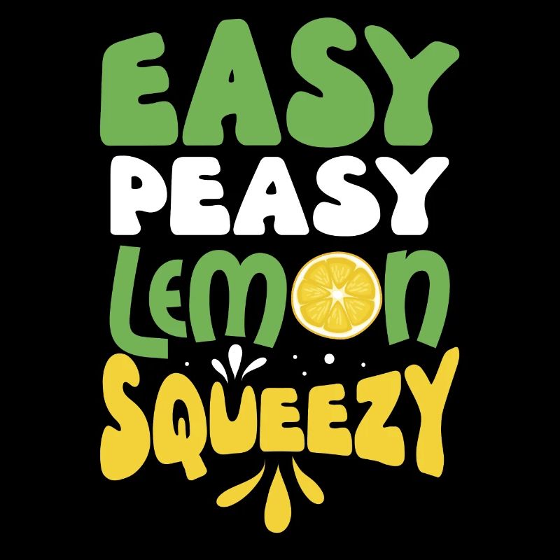 Lustige einfache peasy Lemon Squeezy Geschenk Design Pun