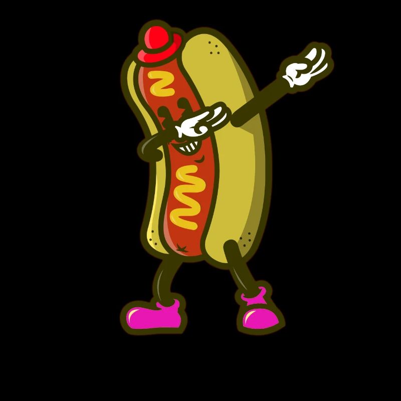 Cool Dabbing Dab Dab Move Hotdog Sausage Design