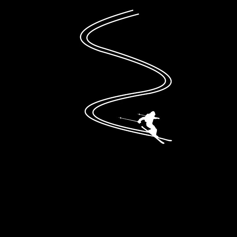 Deep Snow Downhill Skiing Powder First Line Ski