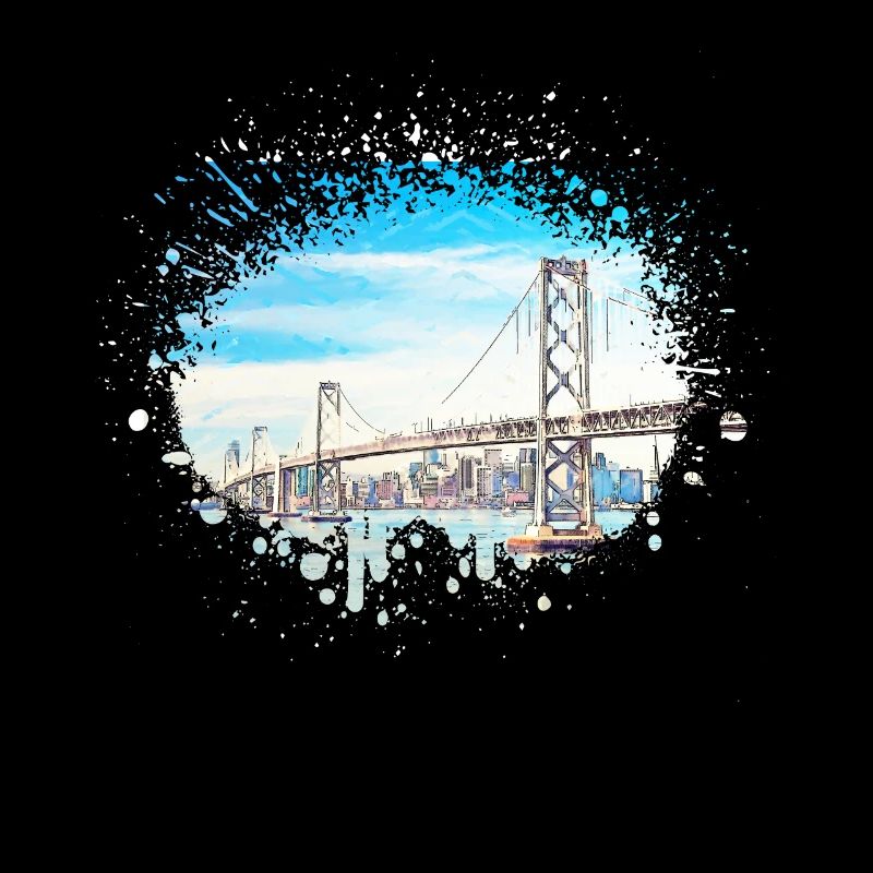 It shows the Golden Gate Bridge design