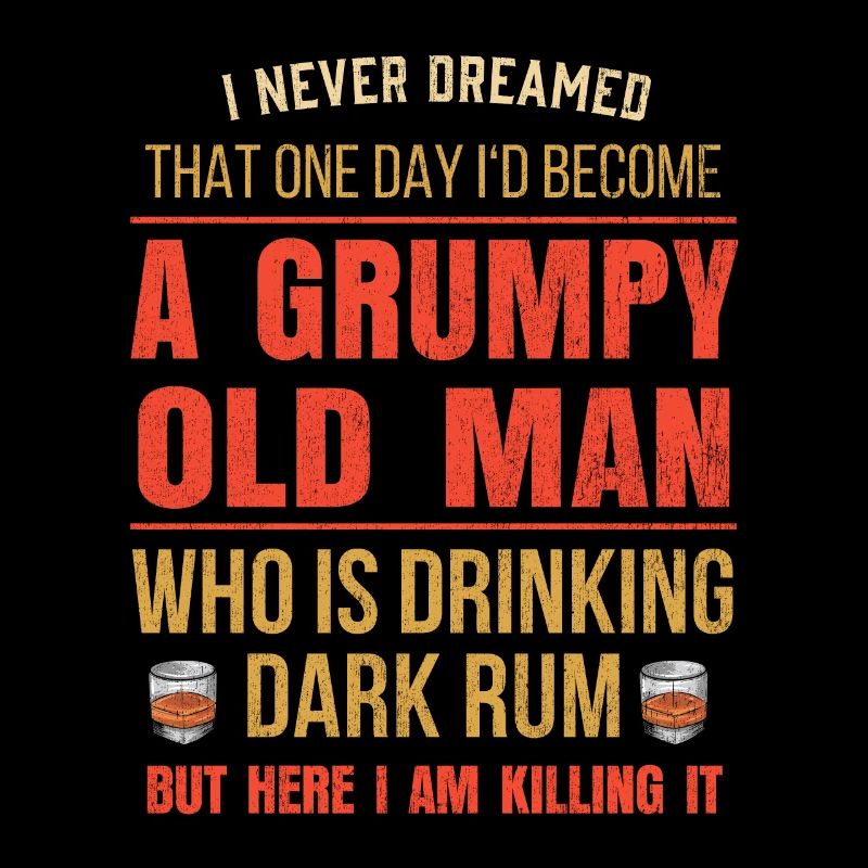 Mens Retired Rum Lover Gift I Funny Rum Drinking