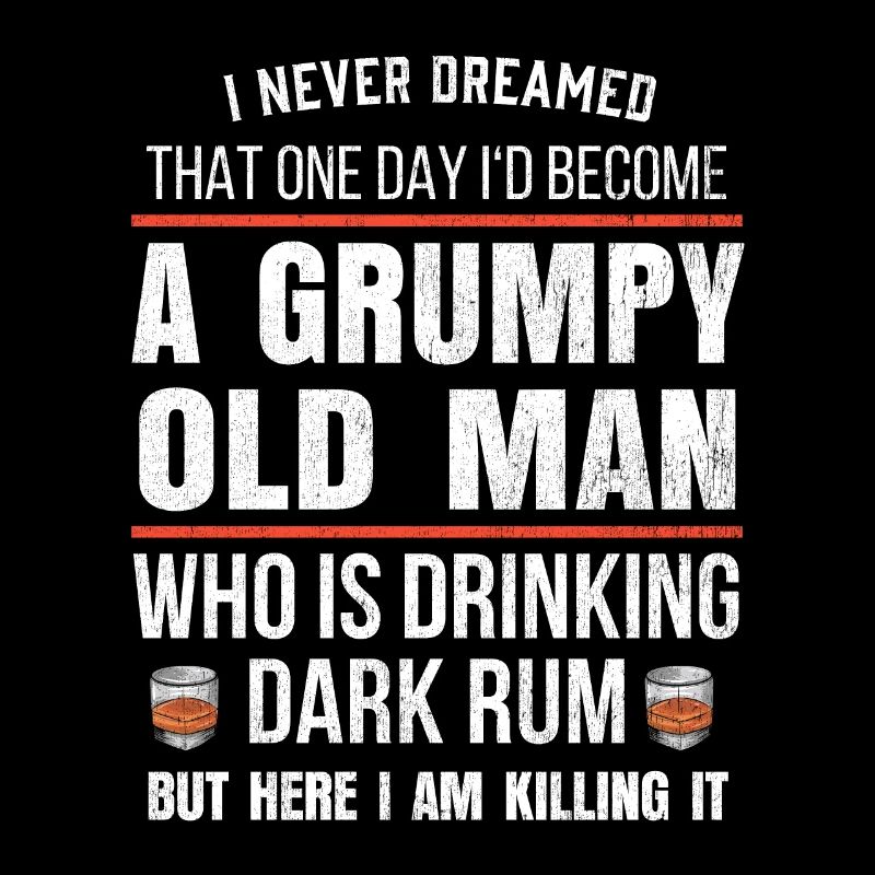 Mens Retired Rum Lover Gift I Funny Rum Drinking