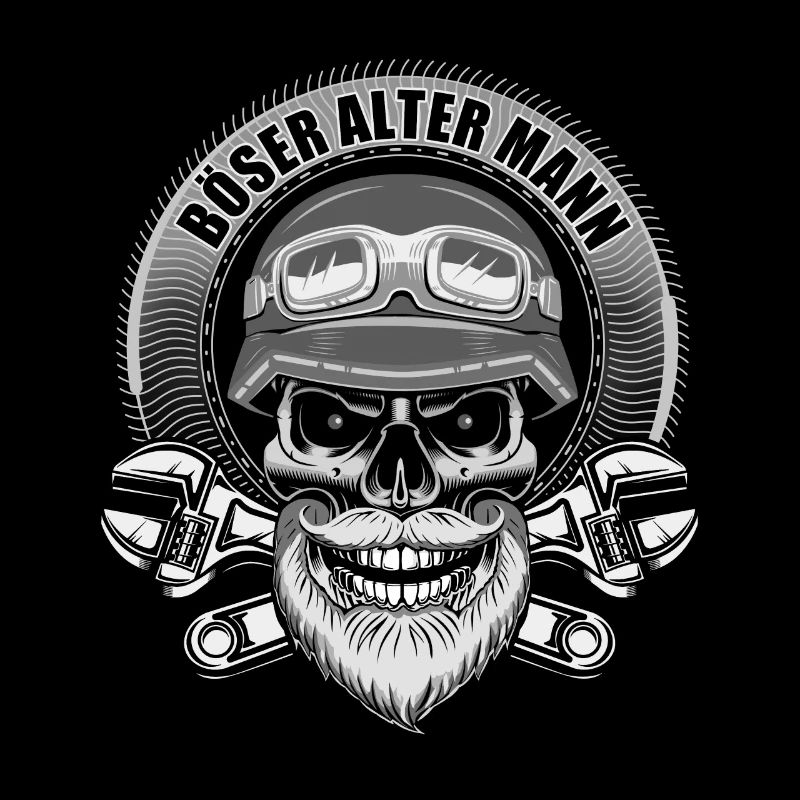 evil old man, motorcyclist