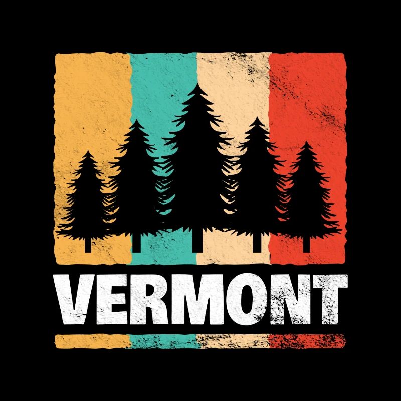 Rétro de la forêt du Vermont