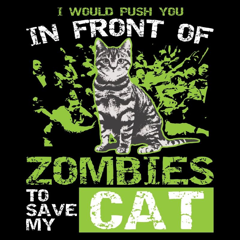 Cat Funny Kitten Zombie Apparel
