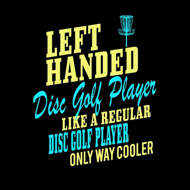 Discgolf Lustig Retro Linkshänder