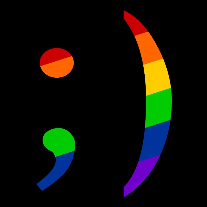Rétro Emoji Clin d’œil Queer