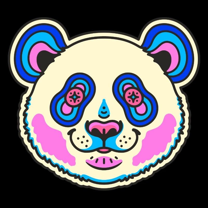 Panda Rétro Vintage
