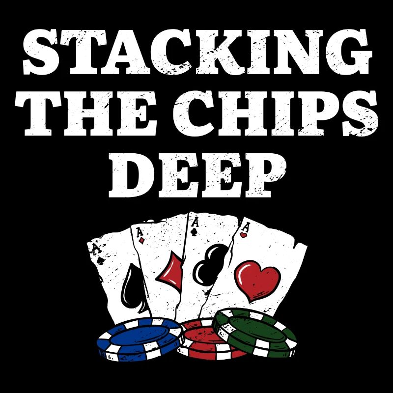 Stacking the Chips Deep Casino Poker Gambling