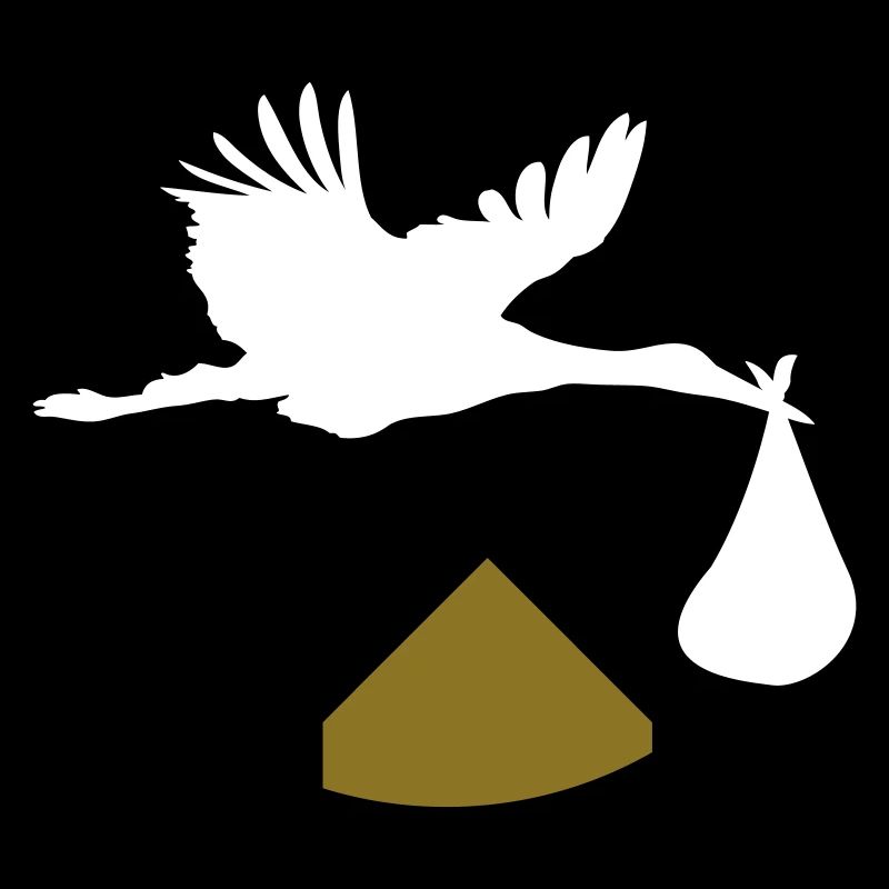 Stork & Baby (Vector)