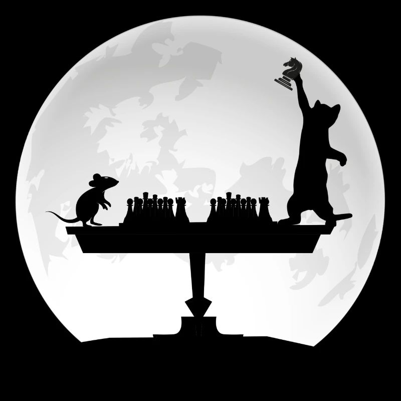 chess chess game in the moonlight checkmate