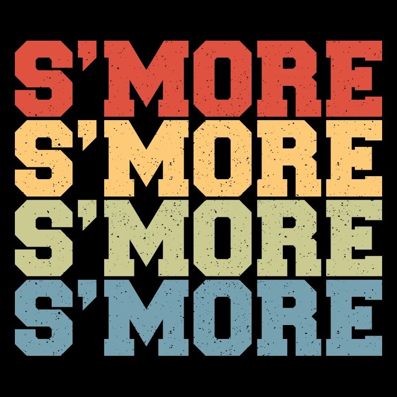 Smore Campfire Vintage Marshmallow Retro